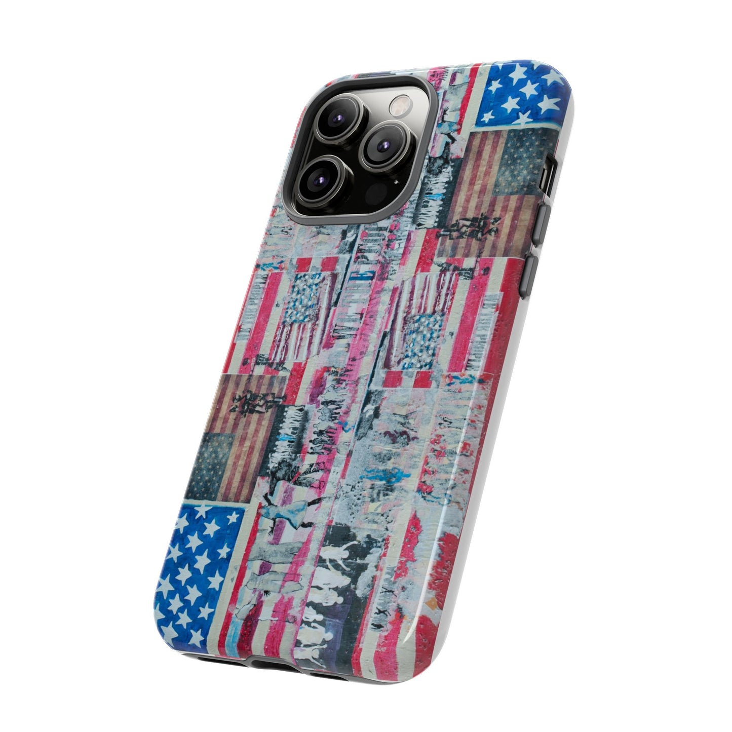 Patriotic Phone Case -We The People Image - Tough Cases with American Flag Design