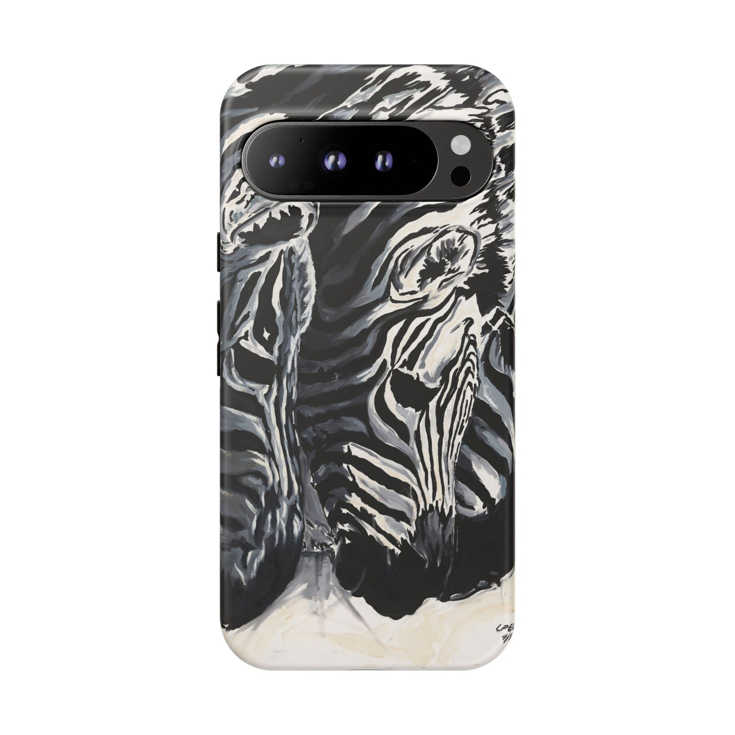 Artistic Zebra Print Phone Case -Tough Cases- Baby Zebras Image