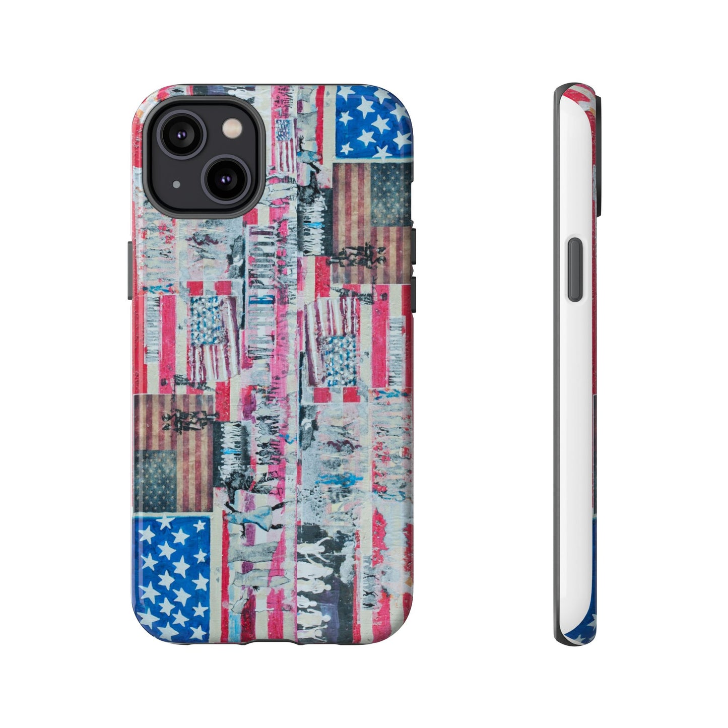 Patriotic Phone Case -We The People Image - Tough Cases with American Flag Design