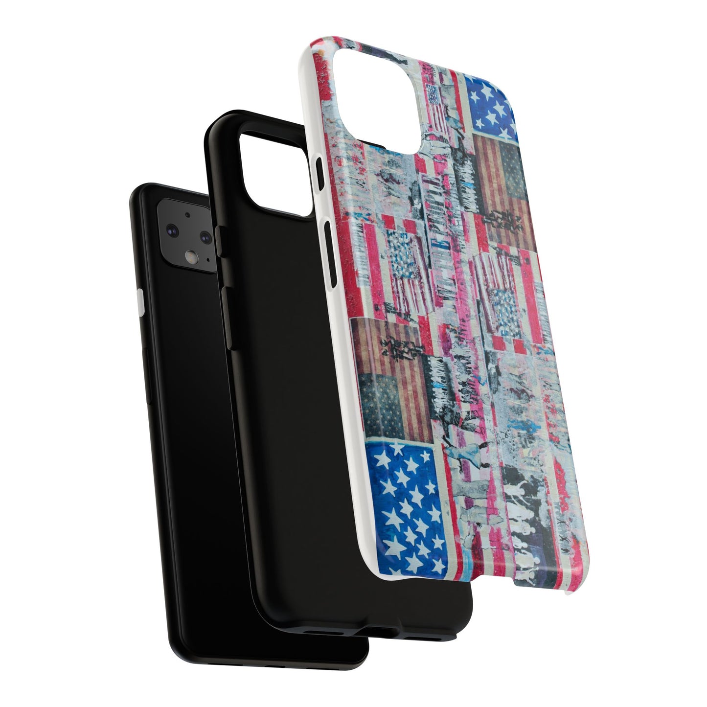 Patriotic Phone Case -We The People Image - Tough Cases with American Flag Design