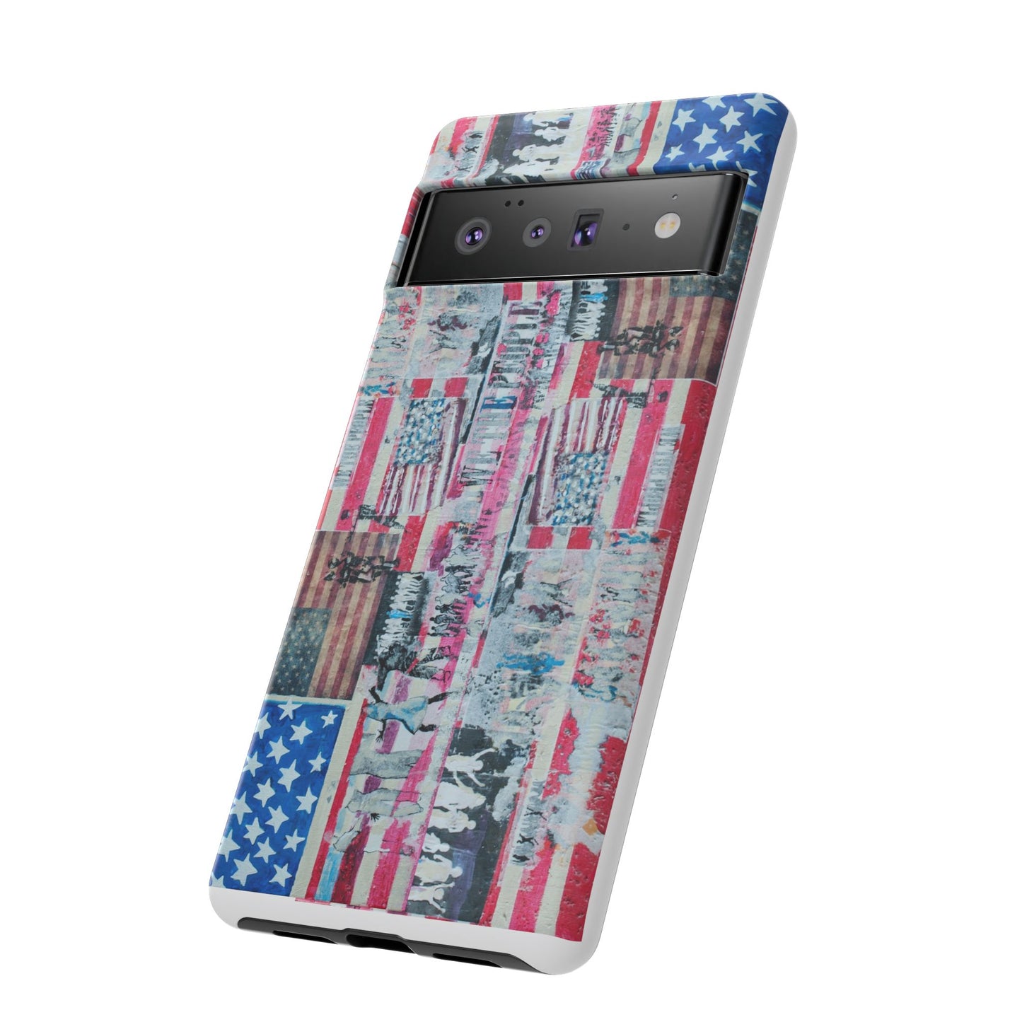 Patriotic Phone Case -We The People Image - Tough Cases with American Flag Design