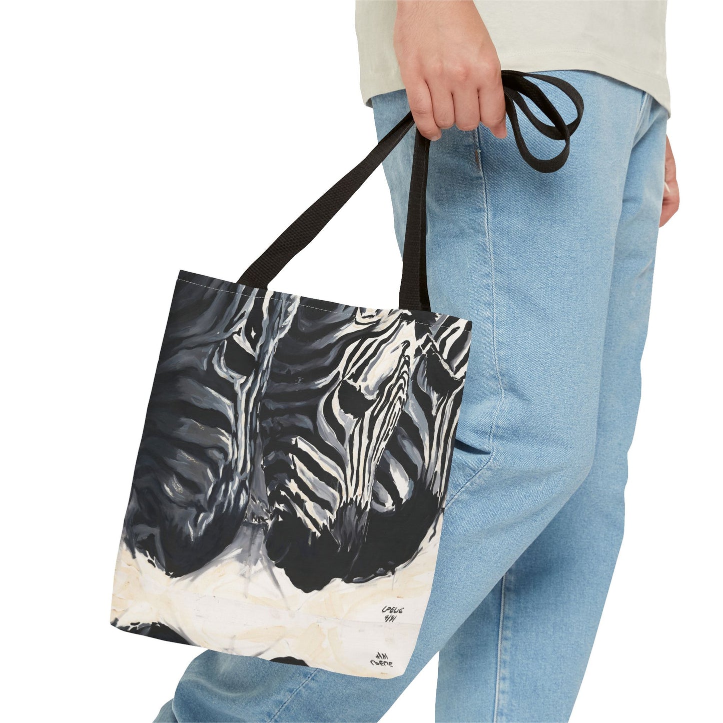 The Baby Zebras Image- Tote Bag