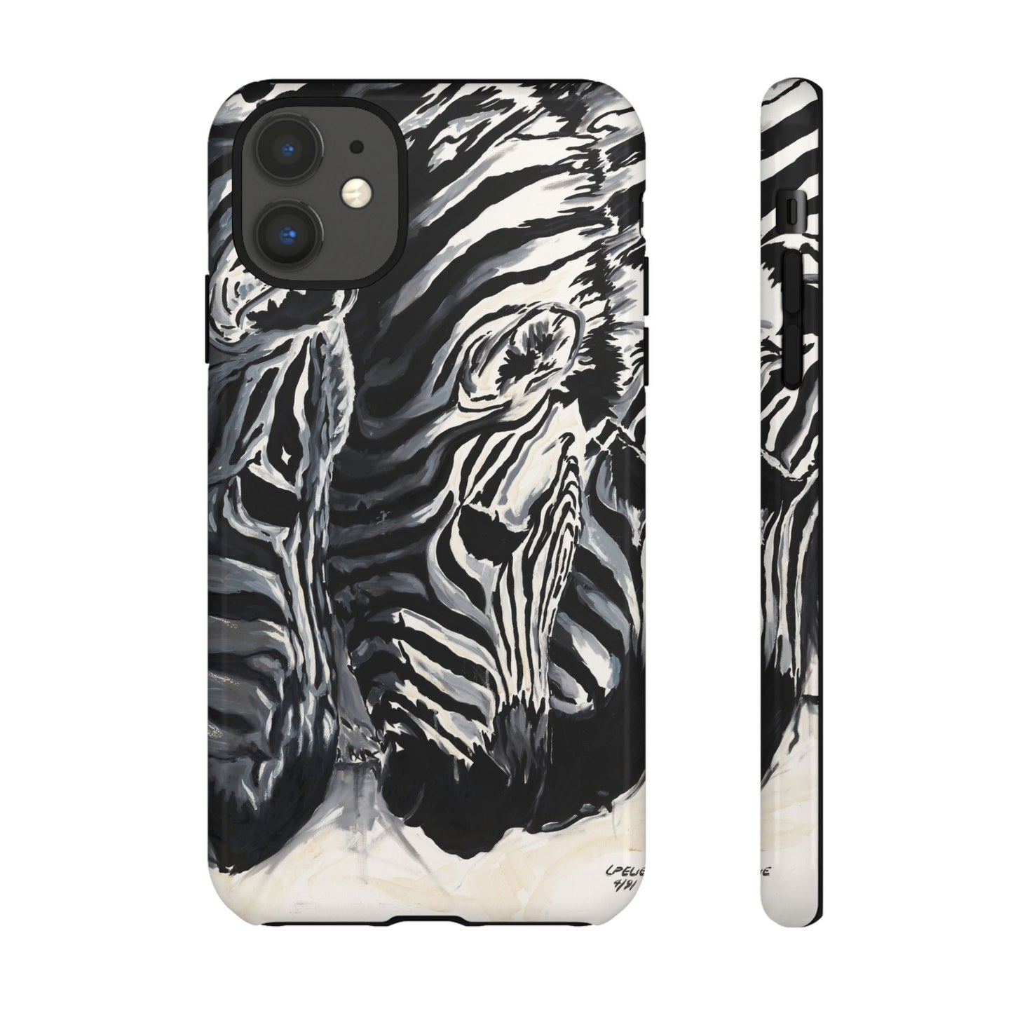 Artistic Zebra Print Phone Case -Tough Cases- Baby Zebras Image