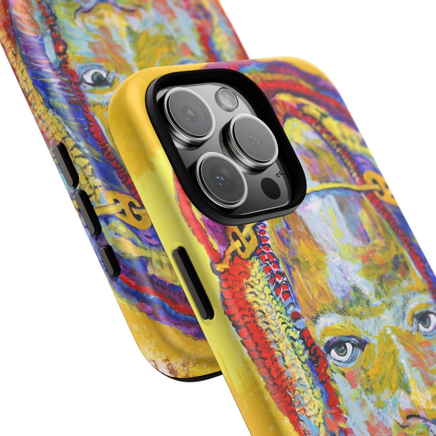 Vibrant Artistic Phone Case - Tough Cases for Creative Souls- African Youth Image