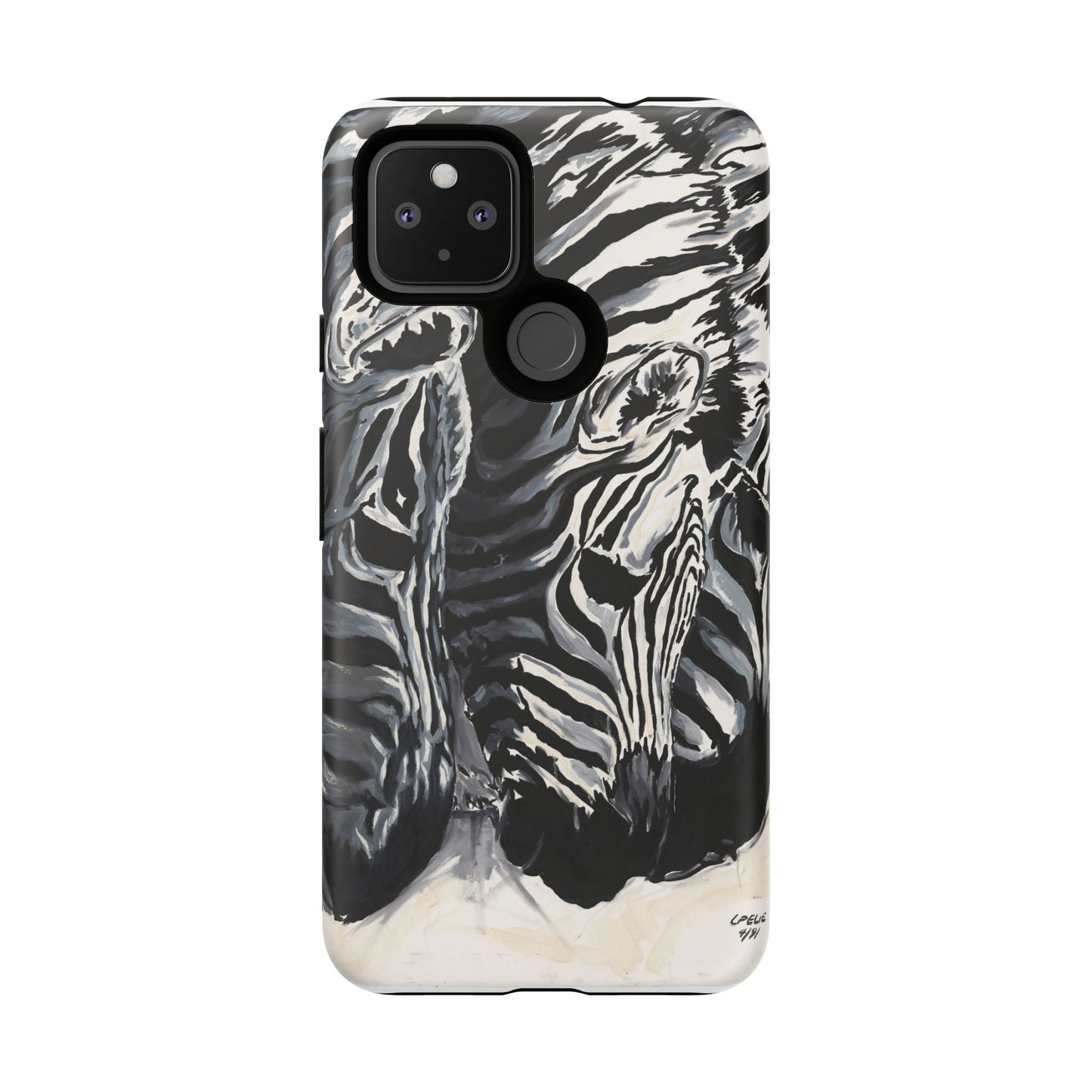Artistic Zebra Print Phone Case -Tough Cases- Baby Zebras Image