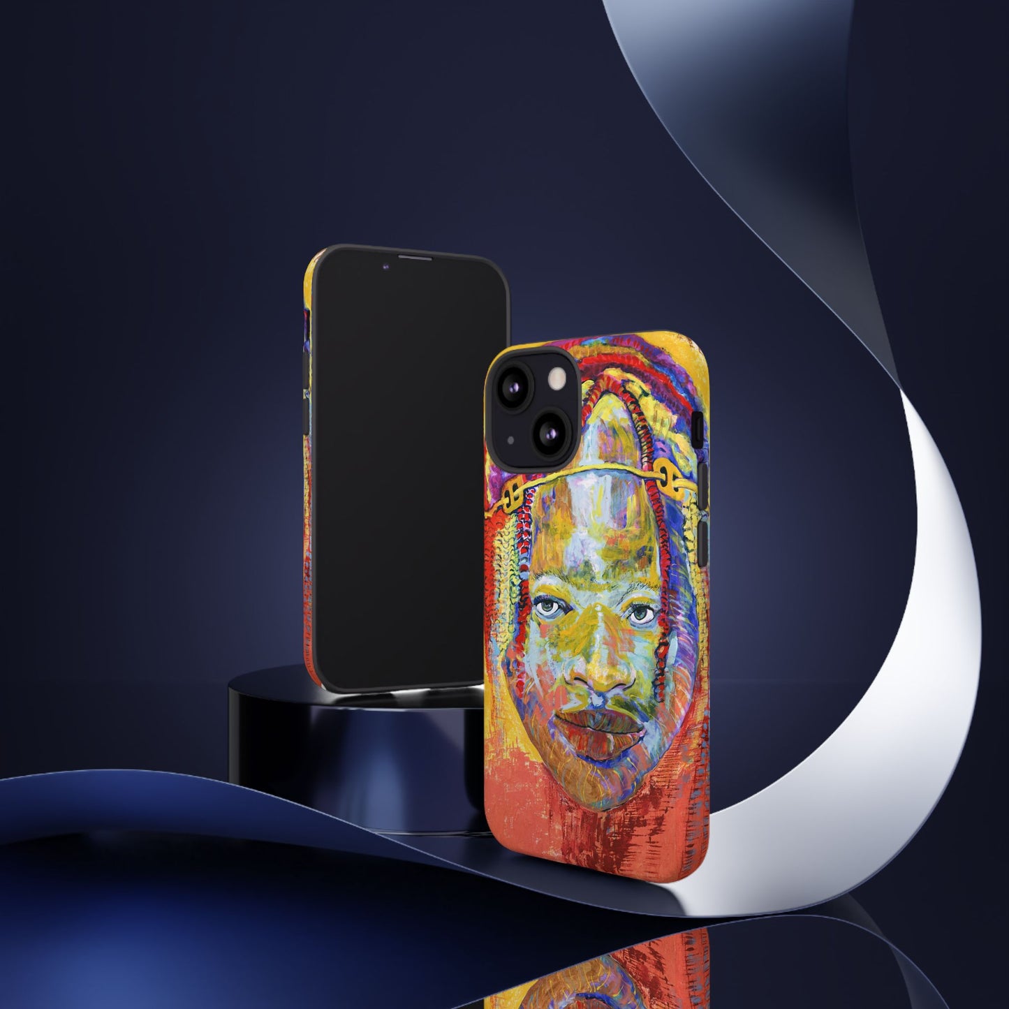 Vibrant Artistic Phone Case - Tough Cases for Creative Souls- African Youth Image