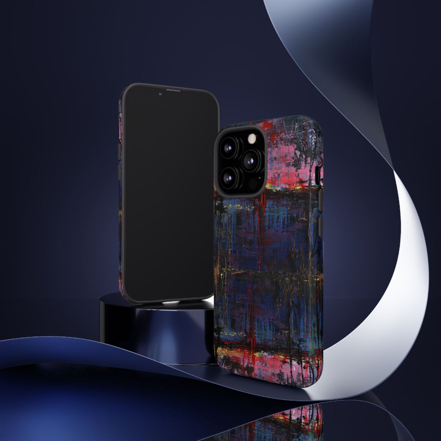 Artistic Tough Cases - Colorful Abstract Phone Case for Creative Souls- Illumination Image