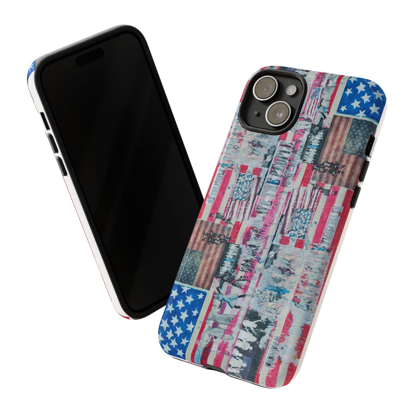 Patriotic Phone Case -We The People Image - Tough Cases with American Flag Design