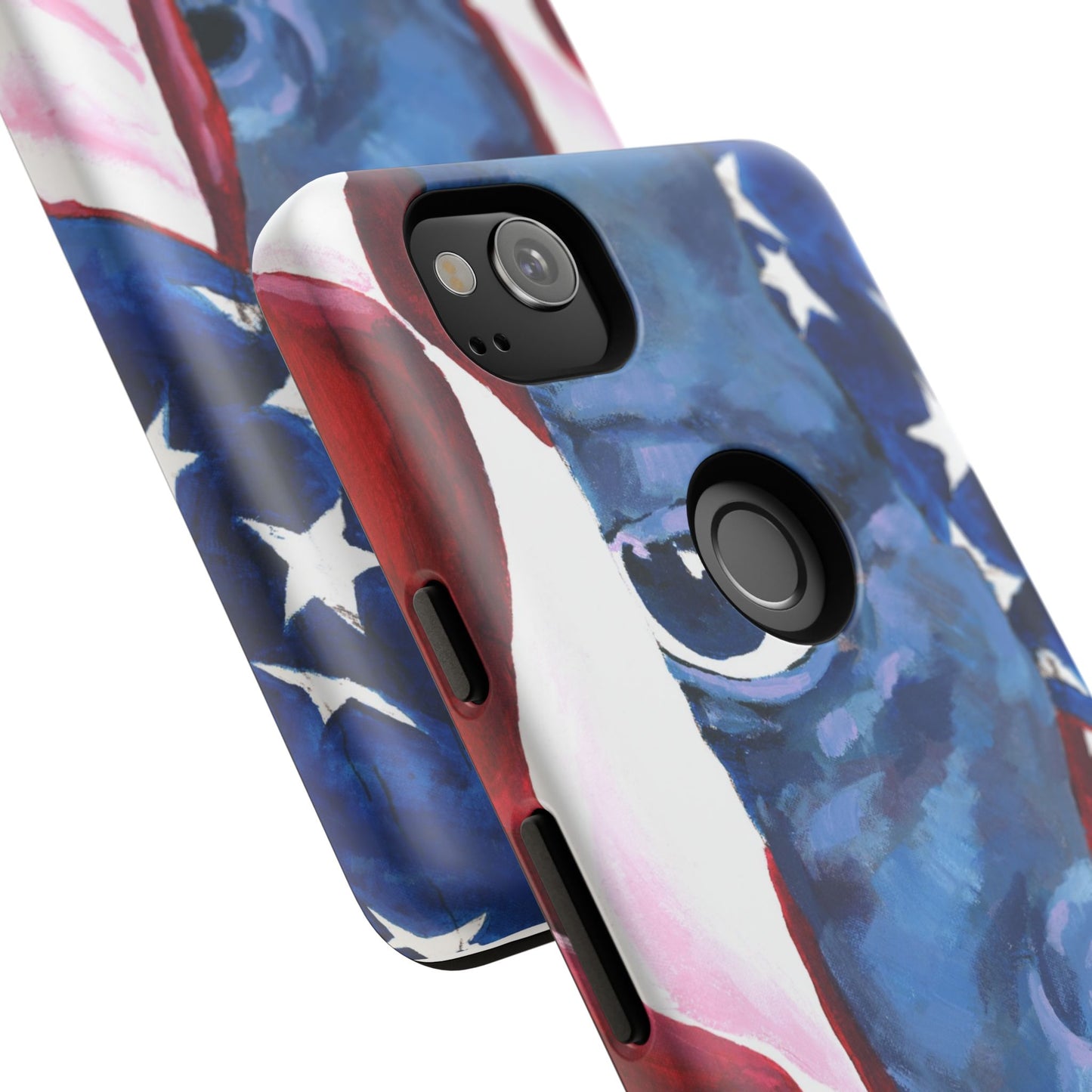 Patriotic Tough Phone Case with American Flag Design- I See You Image