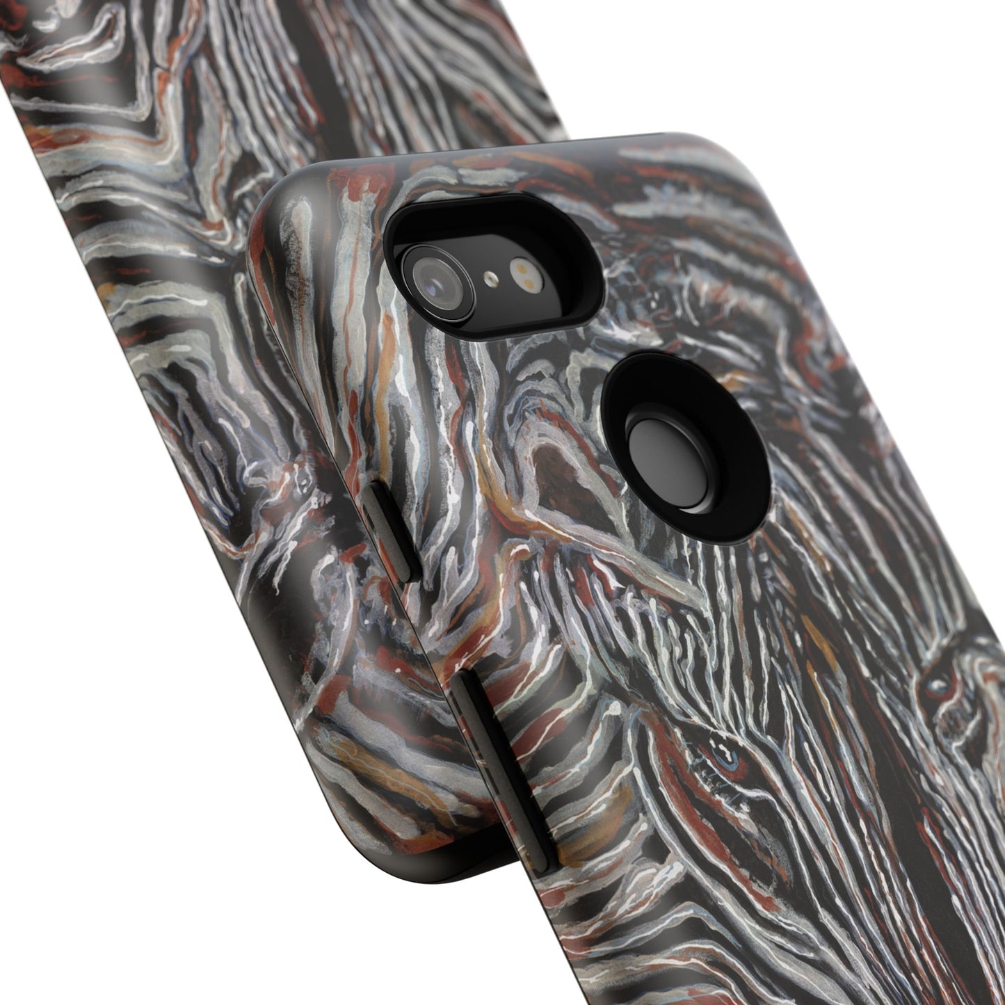 Artistic Zebra Phone Case Twin Zebra Image- Tough Protection for Wildlife Lovers