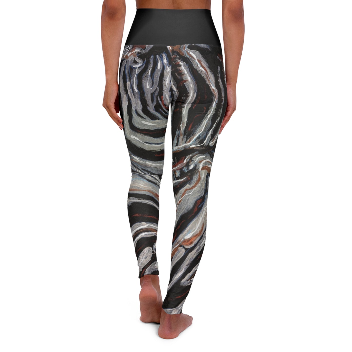 Twin Zebras Image - High Waisted Yoga Leggings