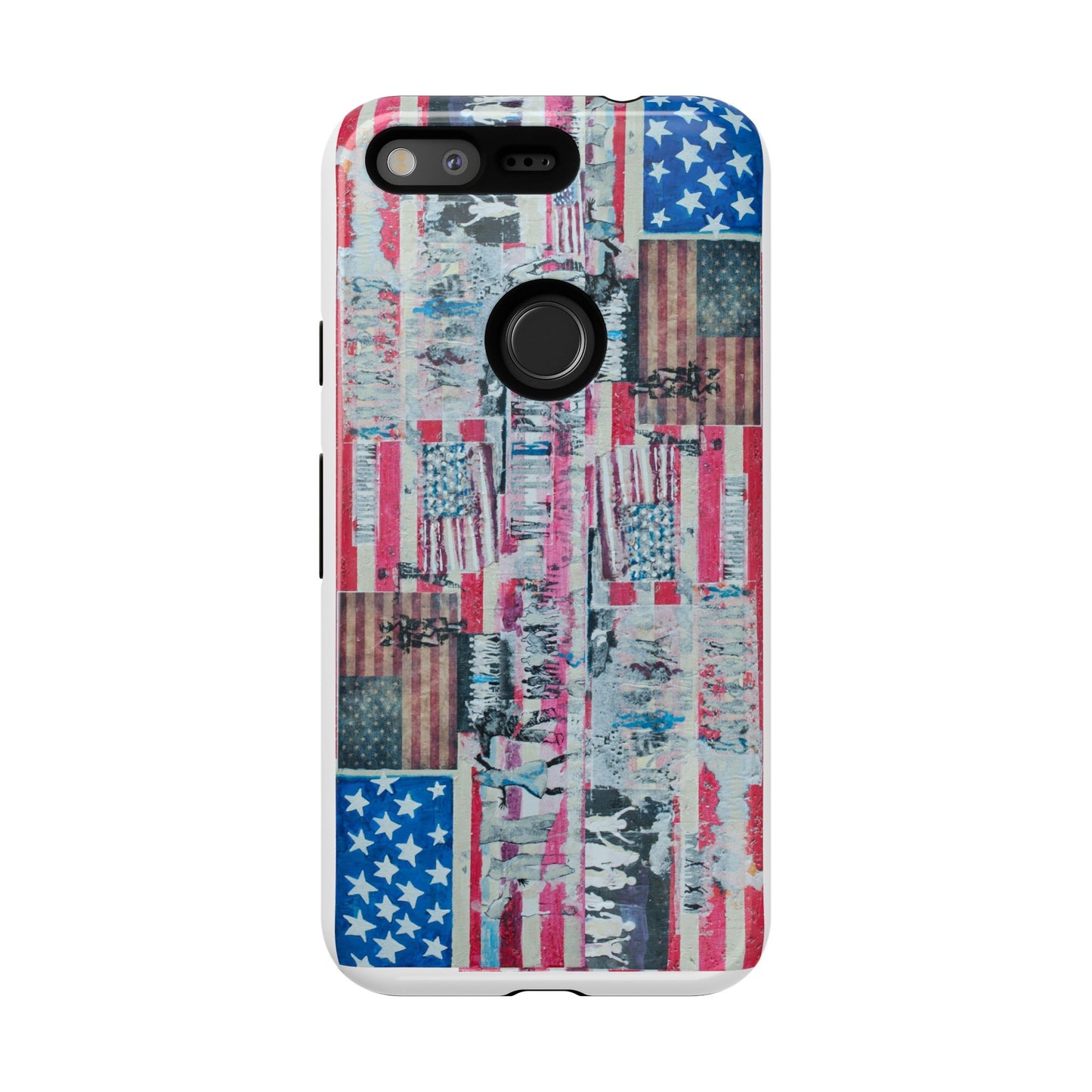 Patriotic Phone Case -We The People Image - Tough Cases with American Flag Design