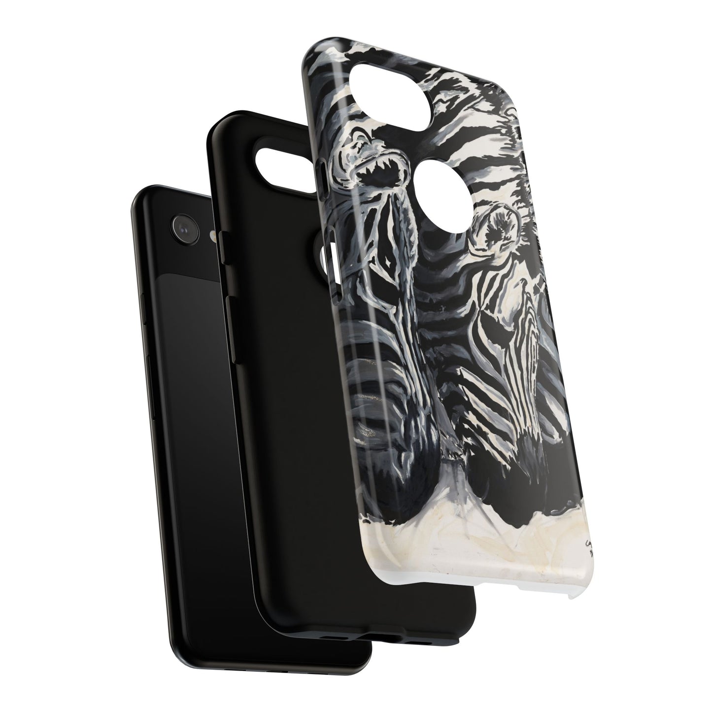 Artistic Zebra Print Phone Case -Tough Cases- Baby Zebras Image