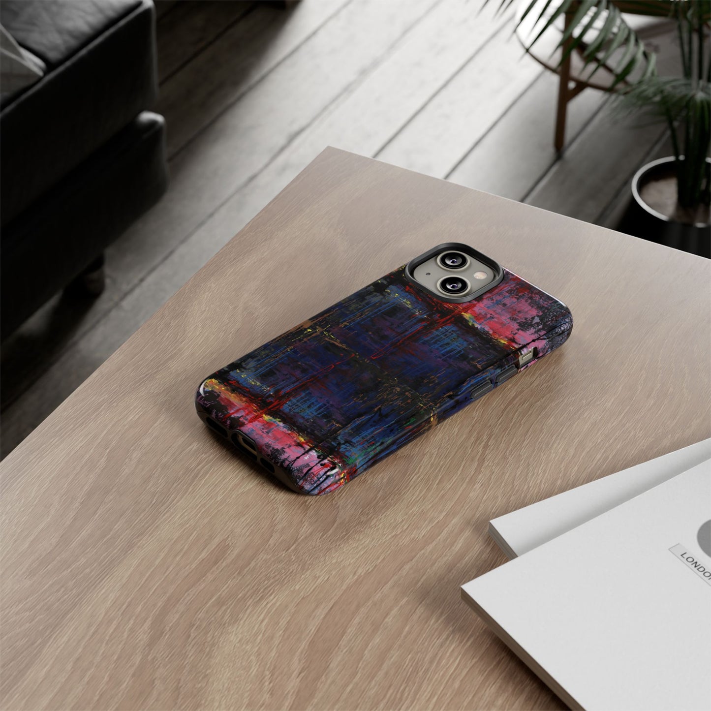 Artistic Tough Cases - Colorful Abstract Phone Case for Creative Souls- Illumination Image