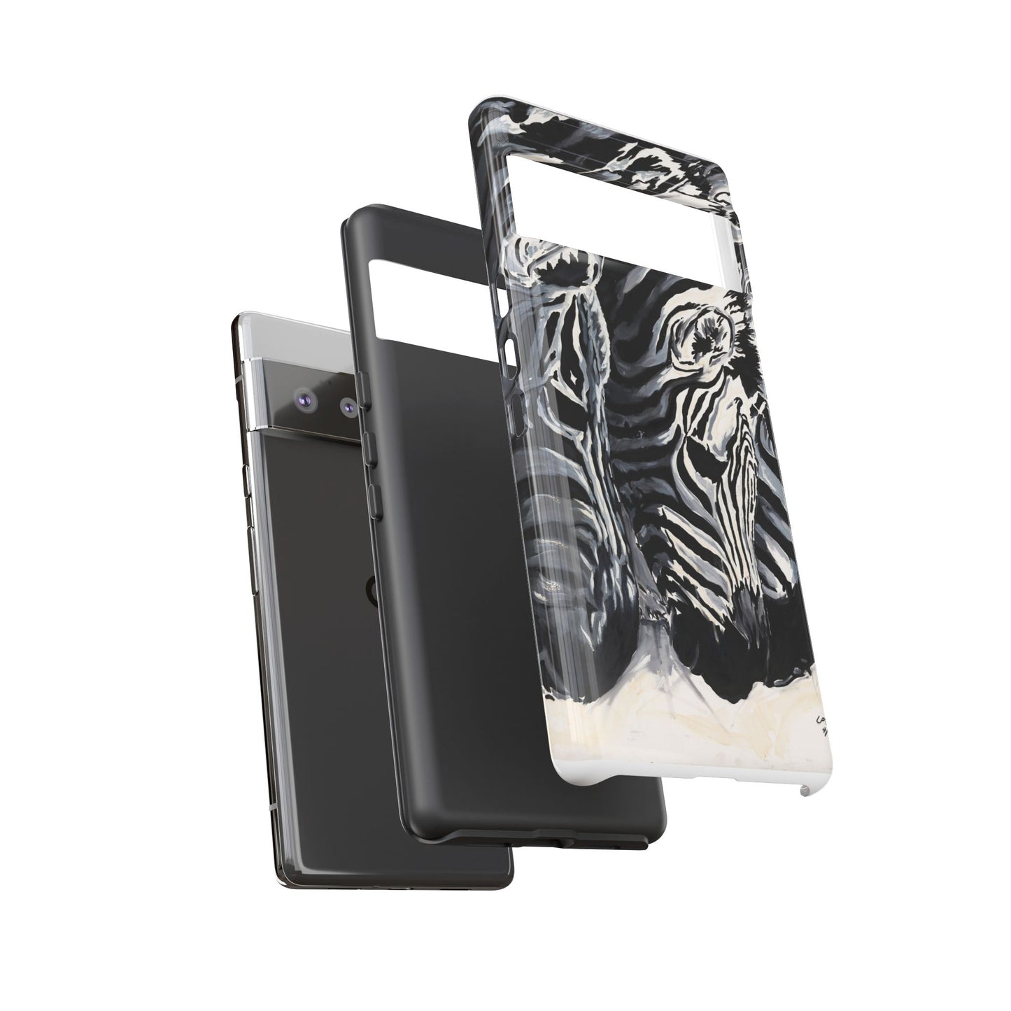 Artistic Zebra Print Phone Case -Tough Cases- Baby Zebras Image