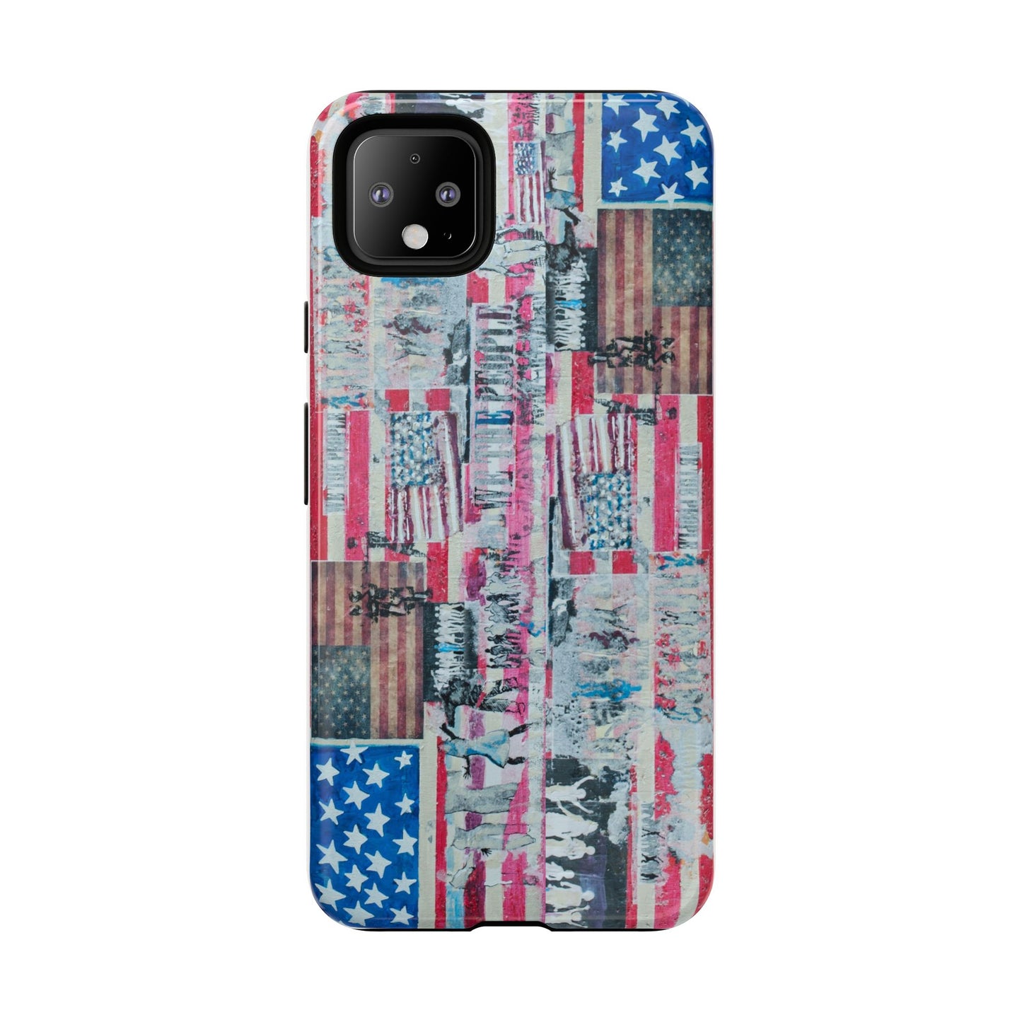 Patriotic Phone Case -We The People Image - Tough Cases with American Flag Design
