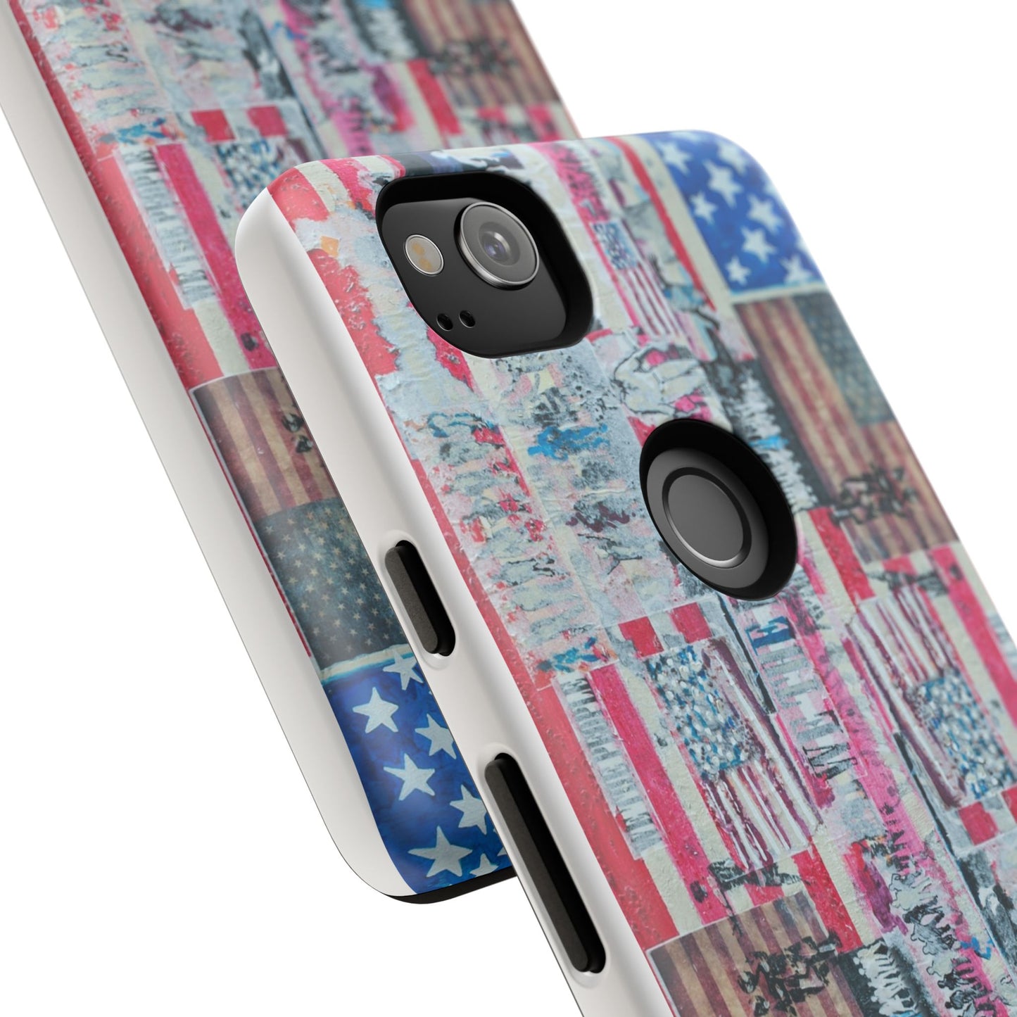 Patriotic Phone Case -We The People Image - Tough Cases with American Flag Design