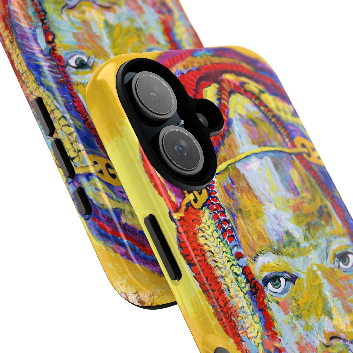 Vibrant Artistic Phone Case - Tough Cases for Creative Souls- African Youth Image