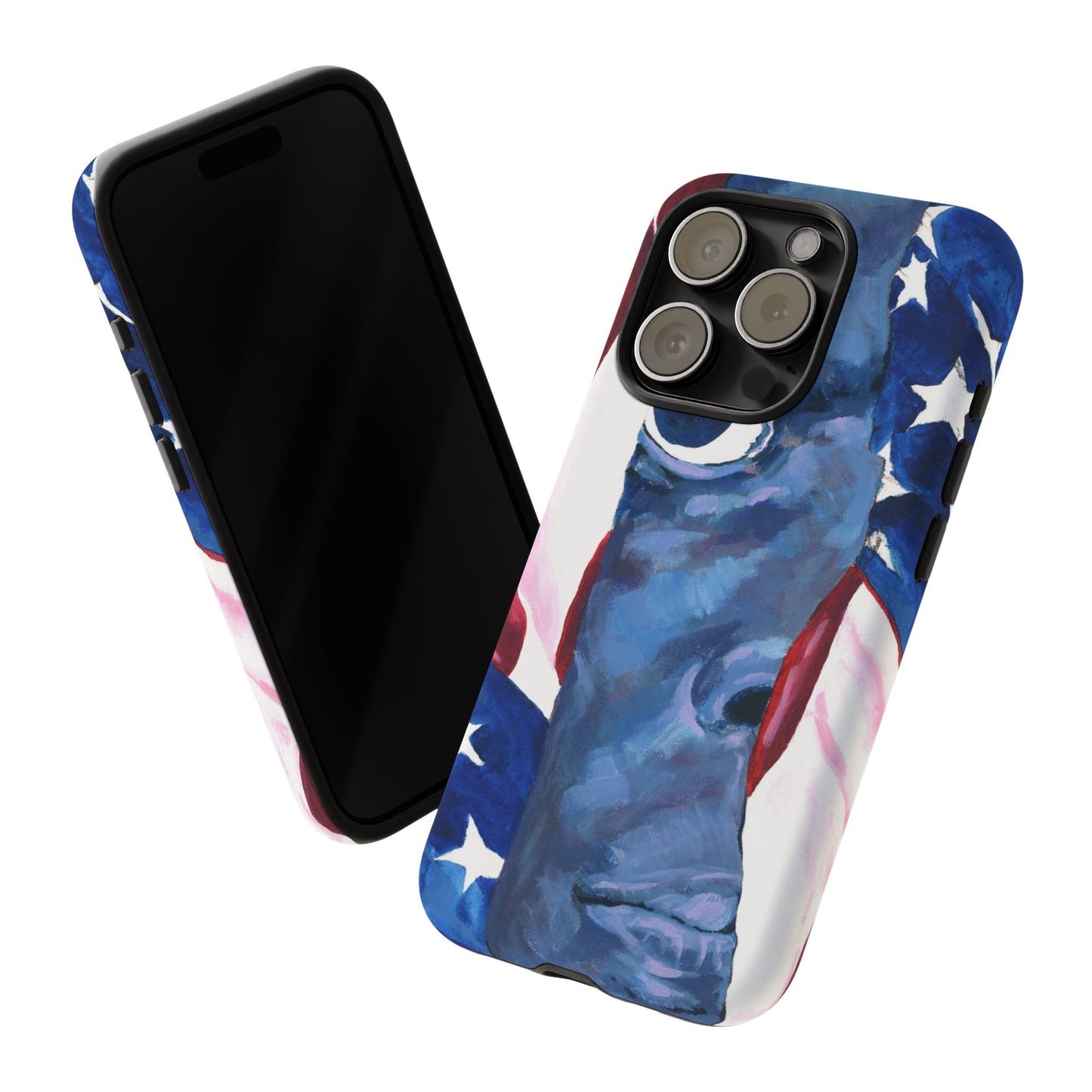 Patriotic Tough Phone Case with American Flag Design- I See You Image