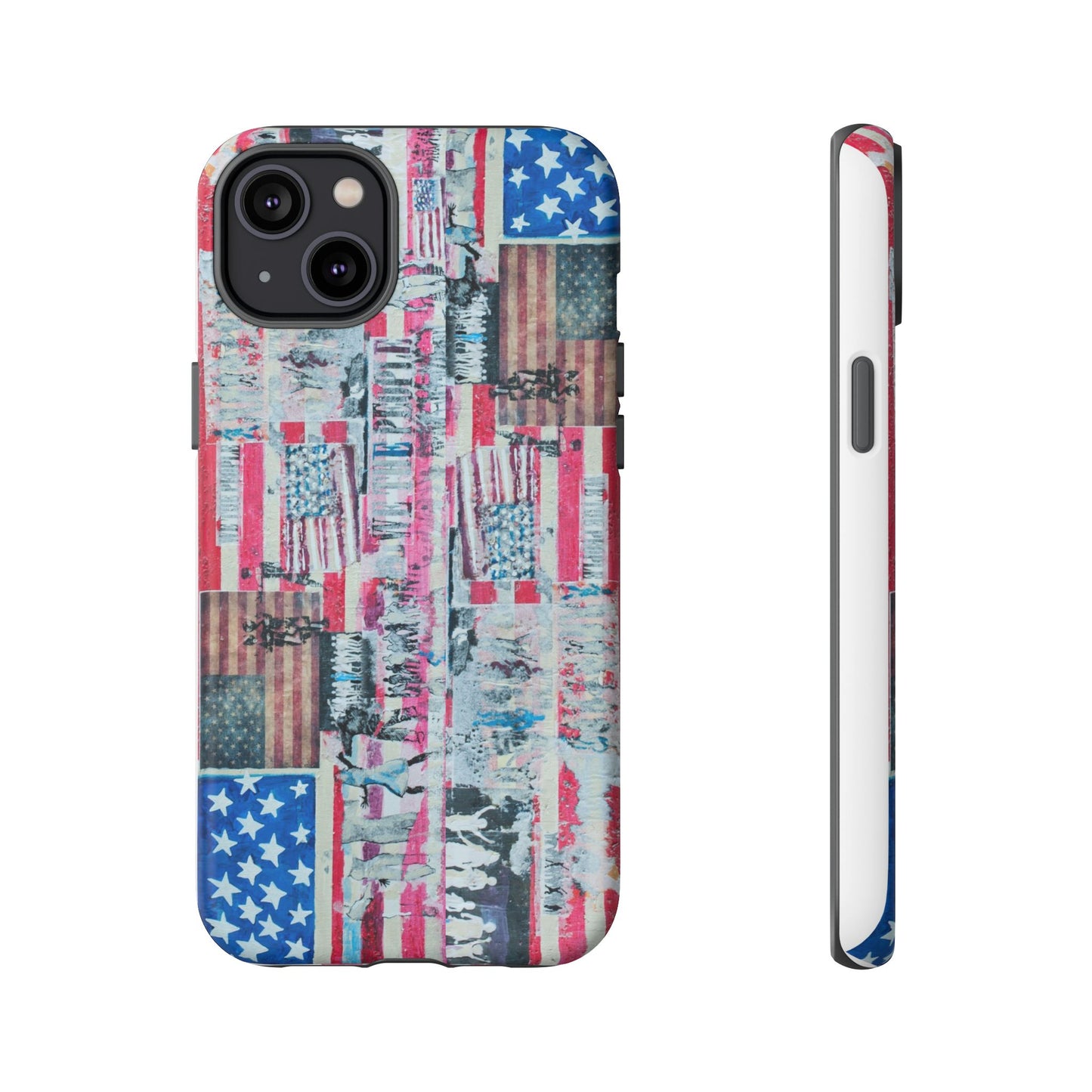 Patriotic Phone Case -We The People Image - Tough Cases with American Flag Design