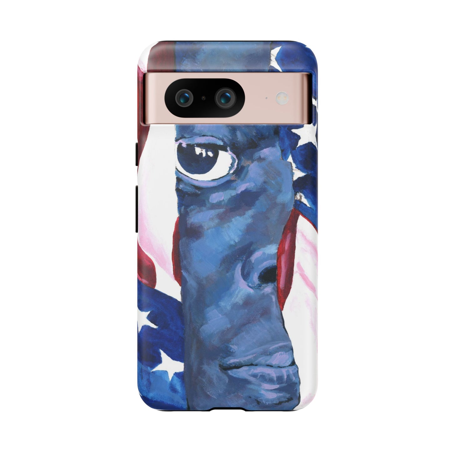 Patriotic Tough Phone Case with American Flag Design- I See You Image