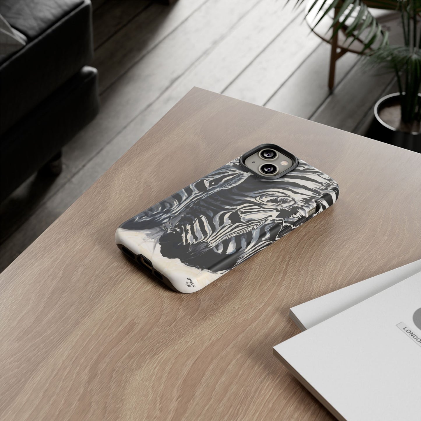Artistic Zebra Print Phone Case -Tough Cases- Baby Zebras Image