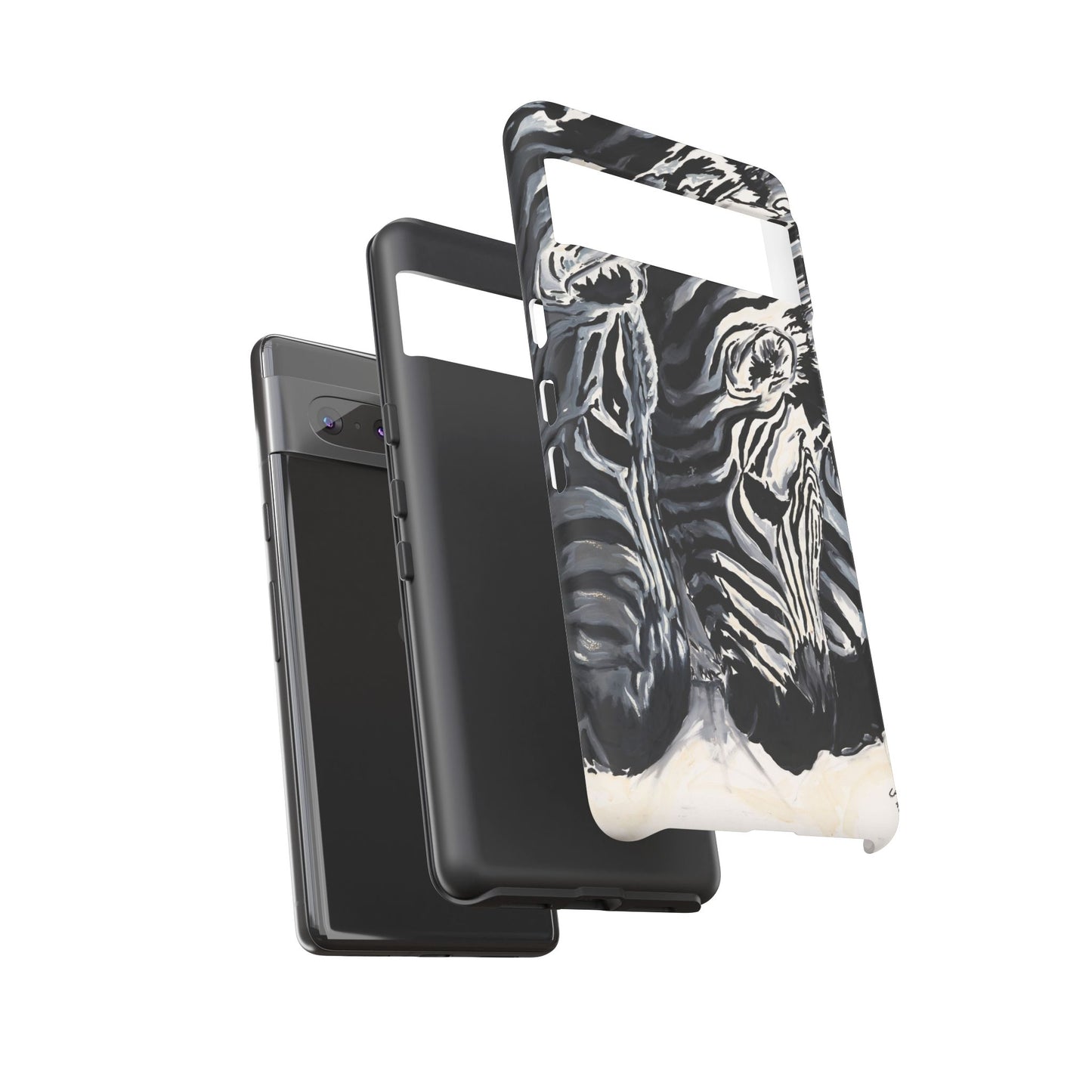 Artistic Zebra Print Phone Case -Tough Cases- Baby Zebras Image
