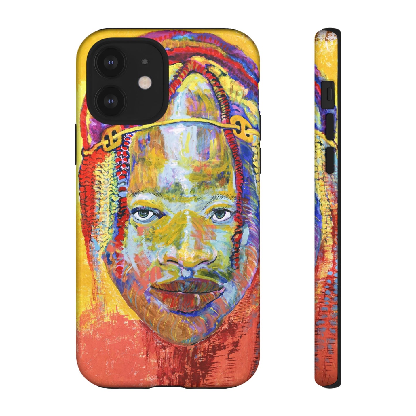 Vibrant Artistic Phone Case - Tough Cases for Creative Souls- African Youth Image