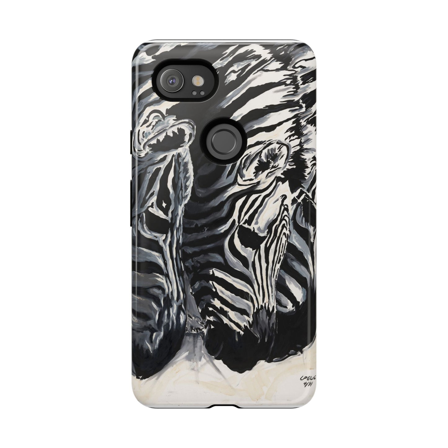 Artistic Zebra Print Phone Case -Tough Cases- Baby Zebras Image