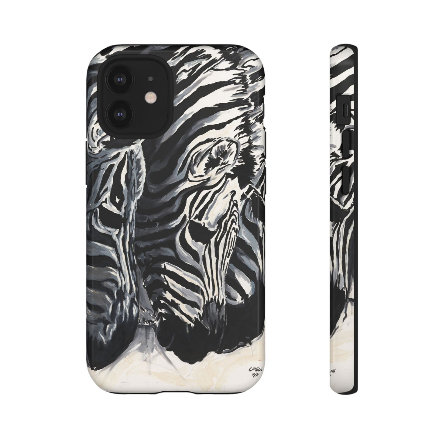 Artistic Zebra Print Phone Case -Tough Cases- Baby Zebras Image
