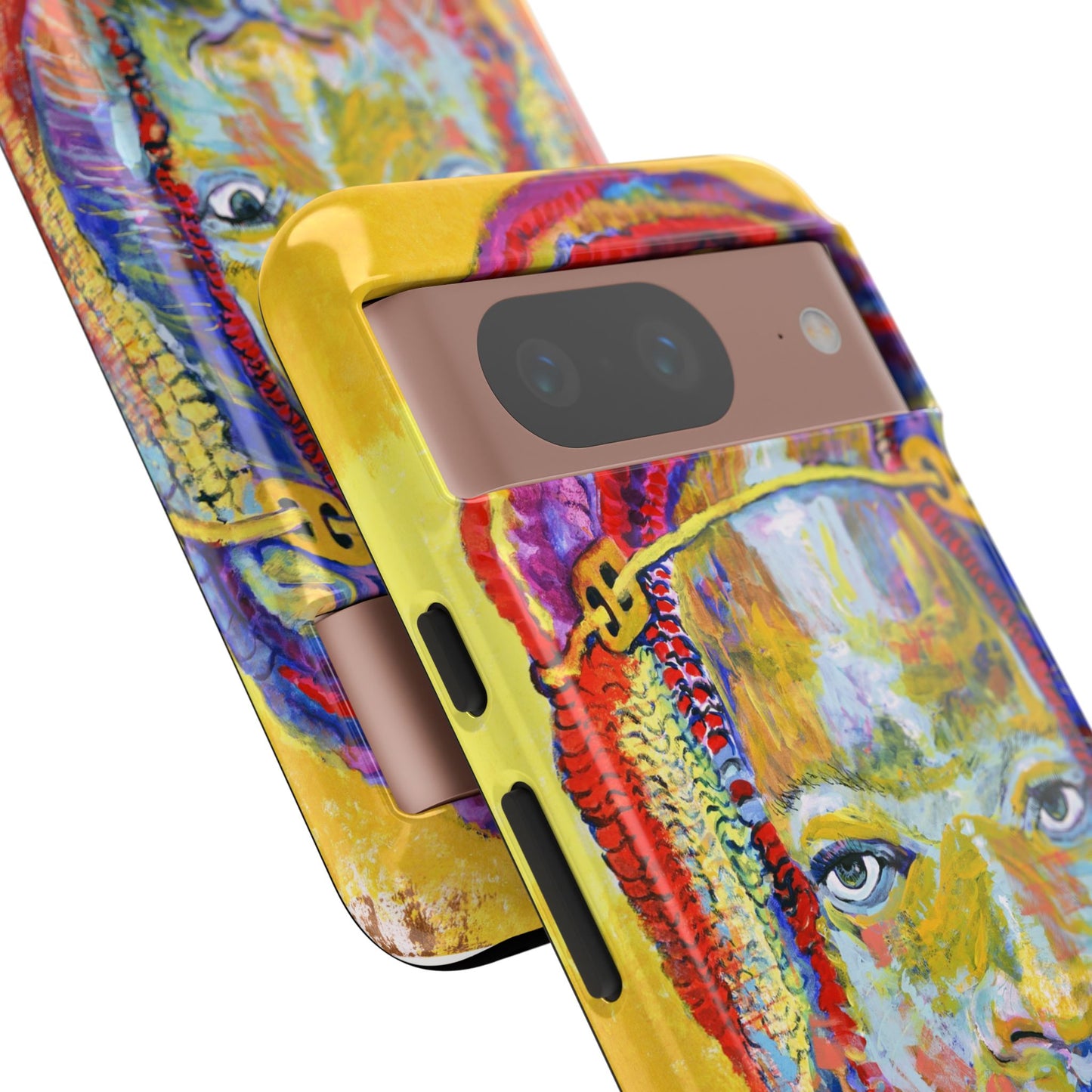 Vibrant Artistic Phone Case - Tough Cases for Creative Souls- African Youth Image