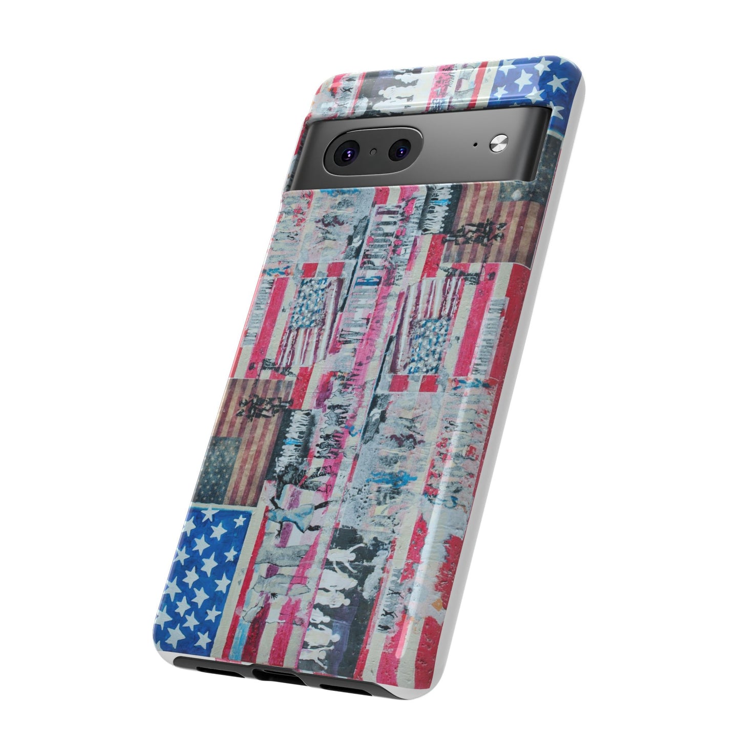 Patriotic Phone Case -We The People Image - Tough Cases with American Flag Design