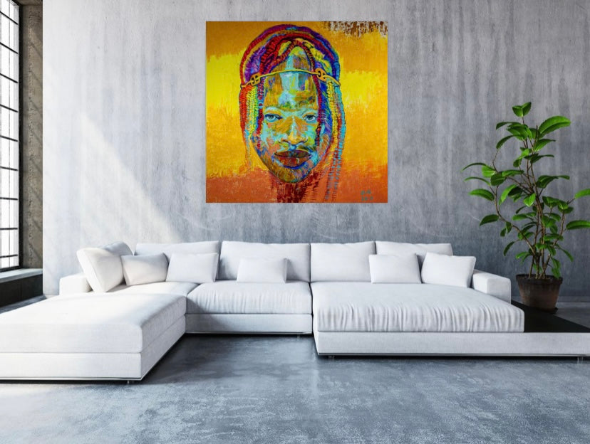 African Youth (Luxe Canvas Giclee Print)