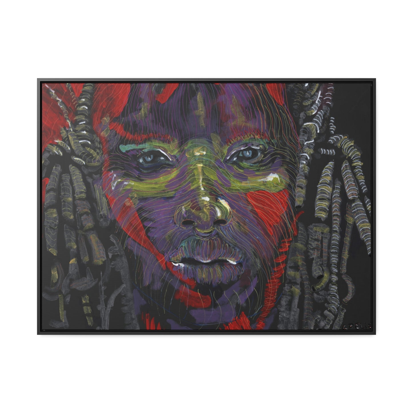 The Warrior - Framed Canvas Print