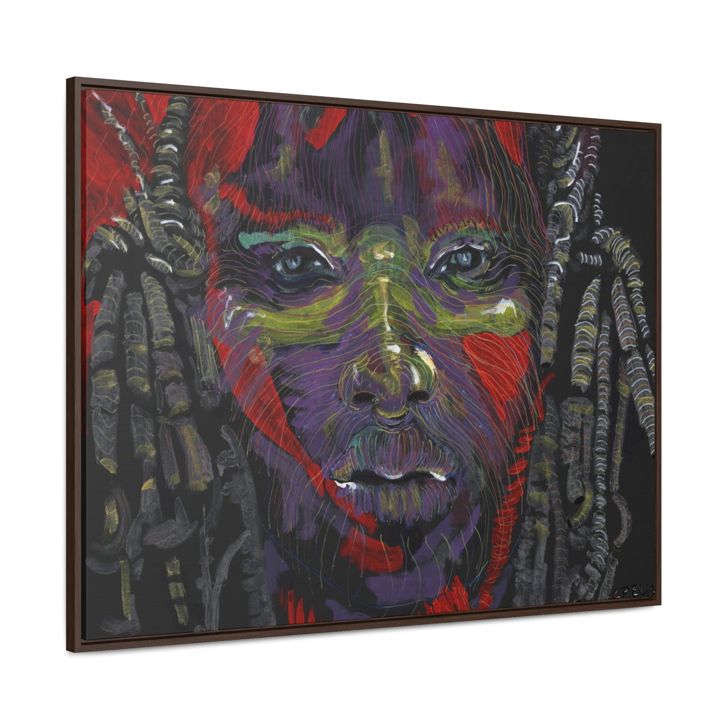 The Warrior - Framed Canvas Print