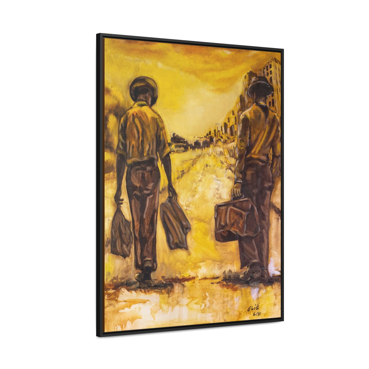 Going Home- Framed Canvas Print