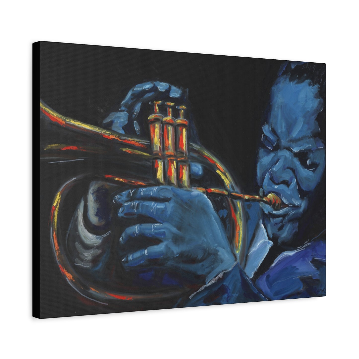 The Trumpet Player - Matte Canvas Print