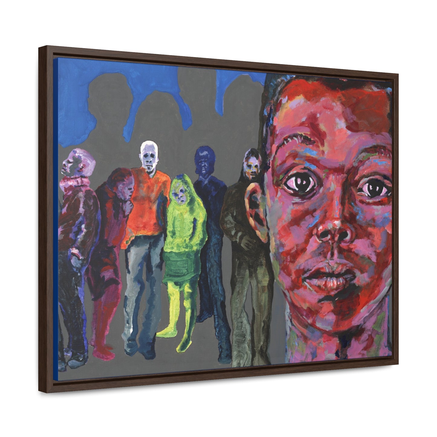 I See You But You Never See Me- Framed Canvas Print