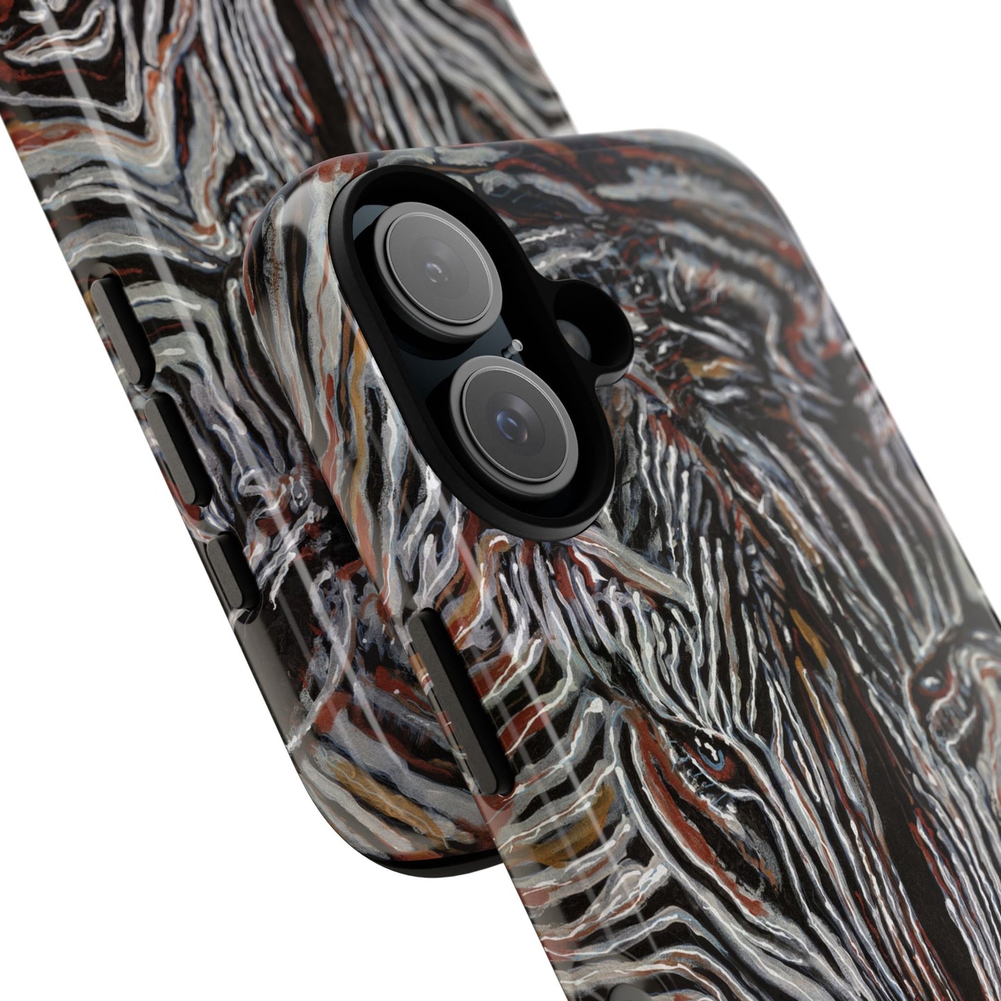 Artistic Zebra Phone Case Twin Zebra Image- Tough Protection for Wildlife Lovers