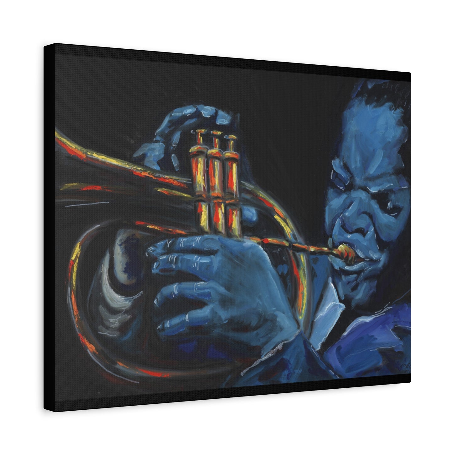The Trumpet Player - Matte Canvas Print