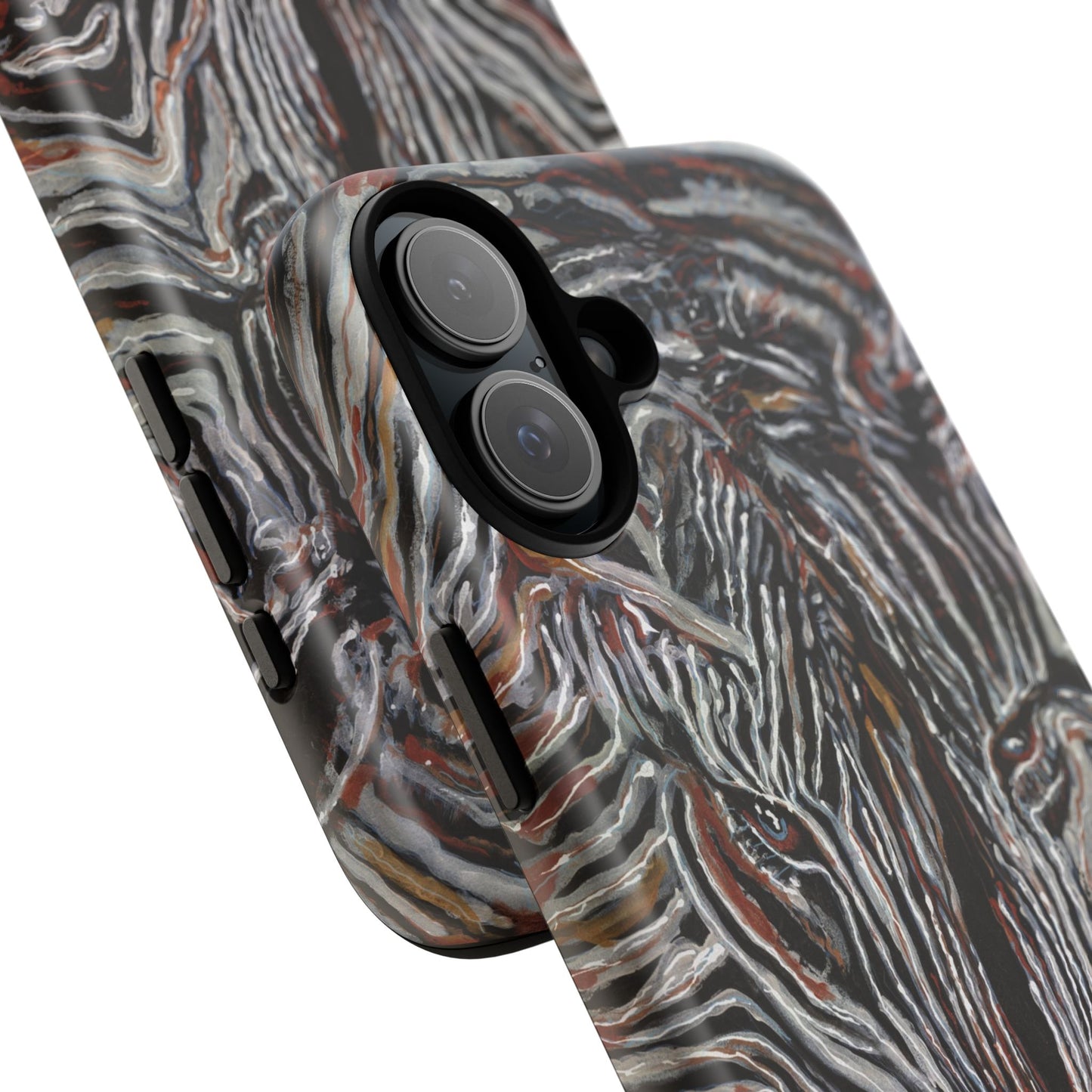 Artistic Zebra Phone Case Twin Zebra Image- Tough Protection for Wildlife Lovers