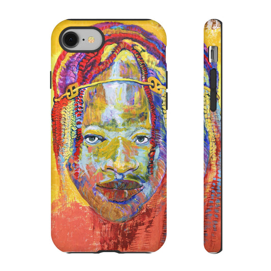 Vibrant Artistic Phone Case - Tough Cases for Creative Souls- African Youth Image