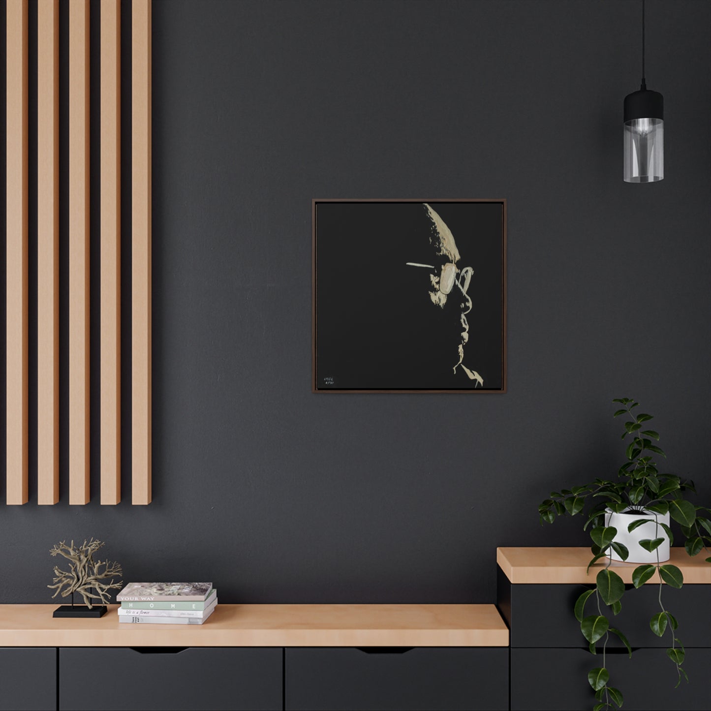 Contemplation - Framed Canvas Print