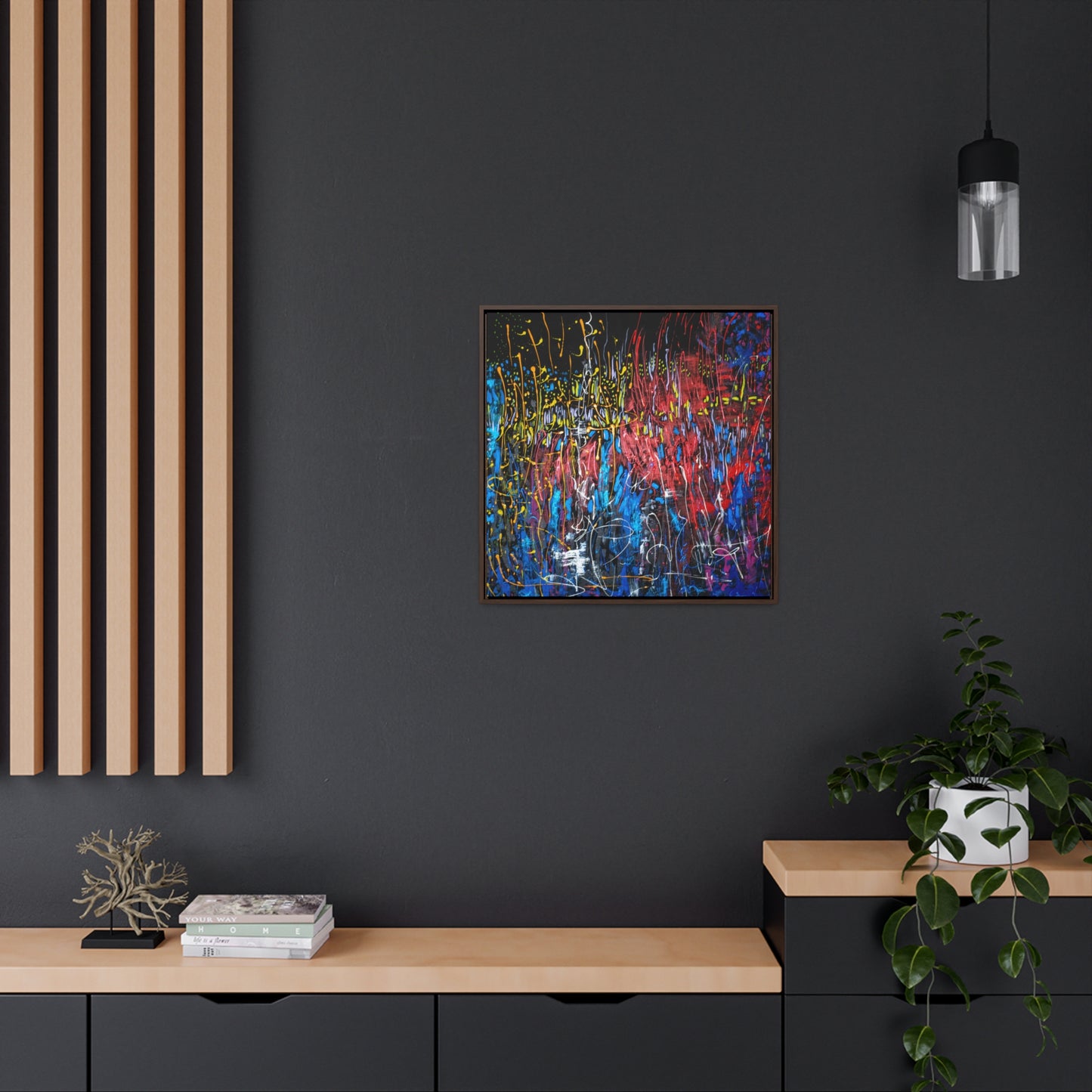 Passion of Life - Framed Canvas Print