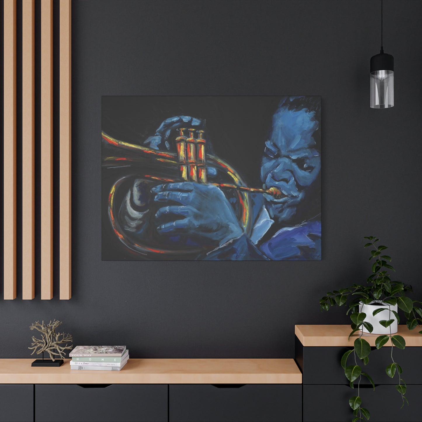 The Trumpet Player - Matte Canvas Print