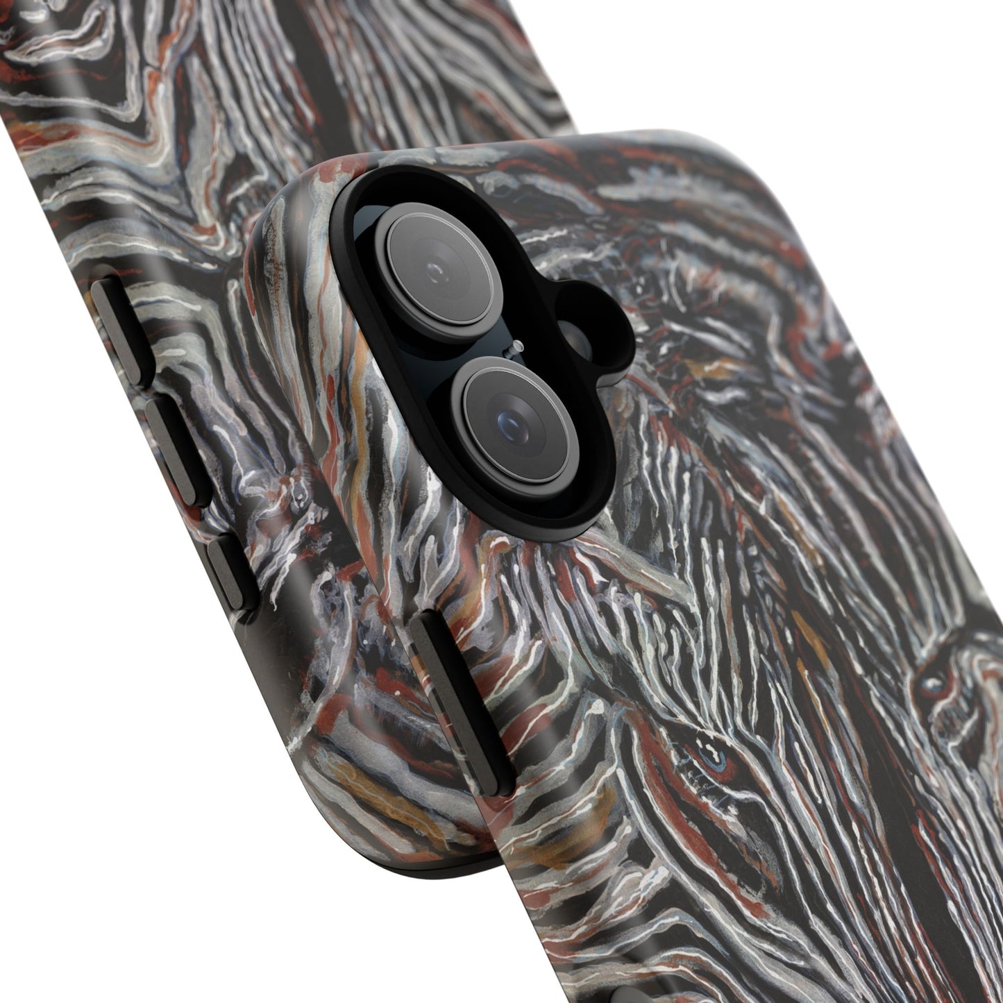 Artistic Zebra Phone Case Twin Zebra Image- Tough Protection for Wildlife Lovers