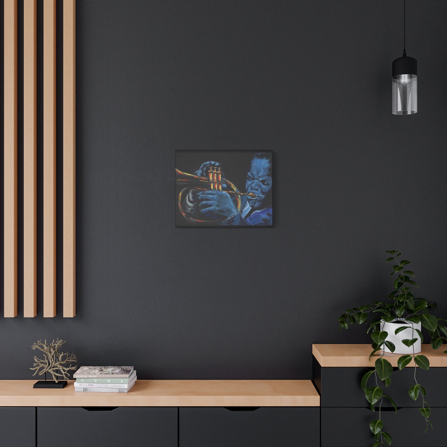 The Trumpet Player - Matte Canvas Print