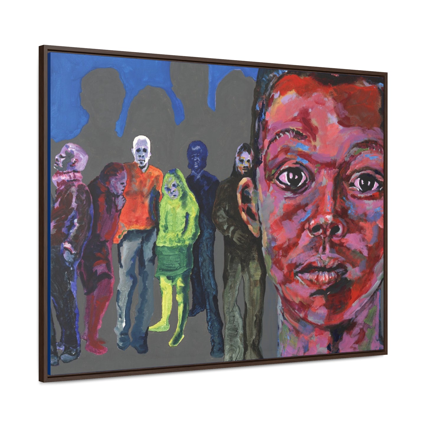 I See You But You Never See Me- Framed Canvas Print