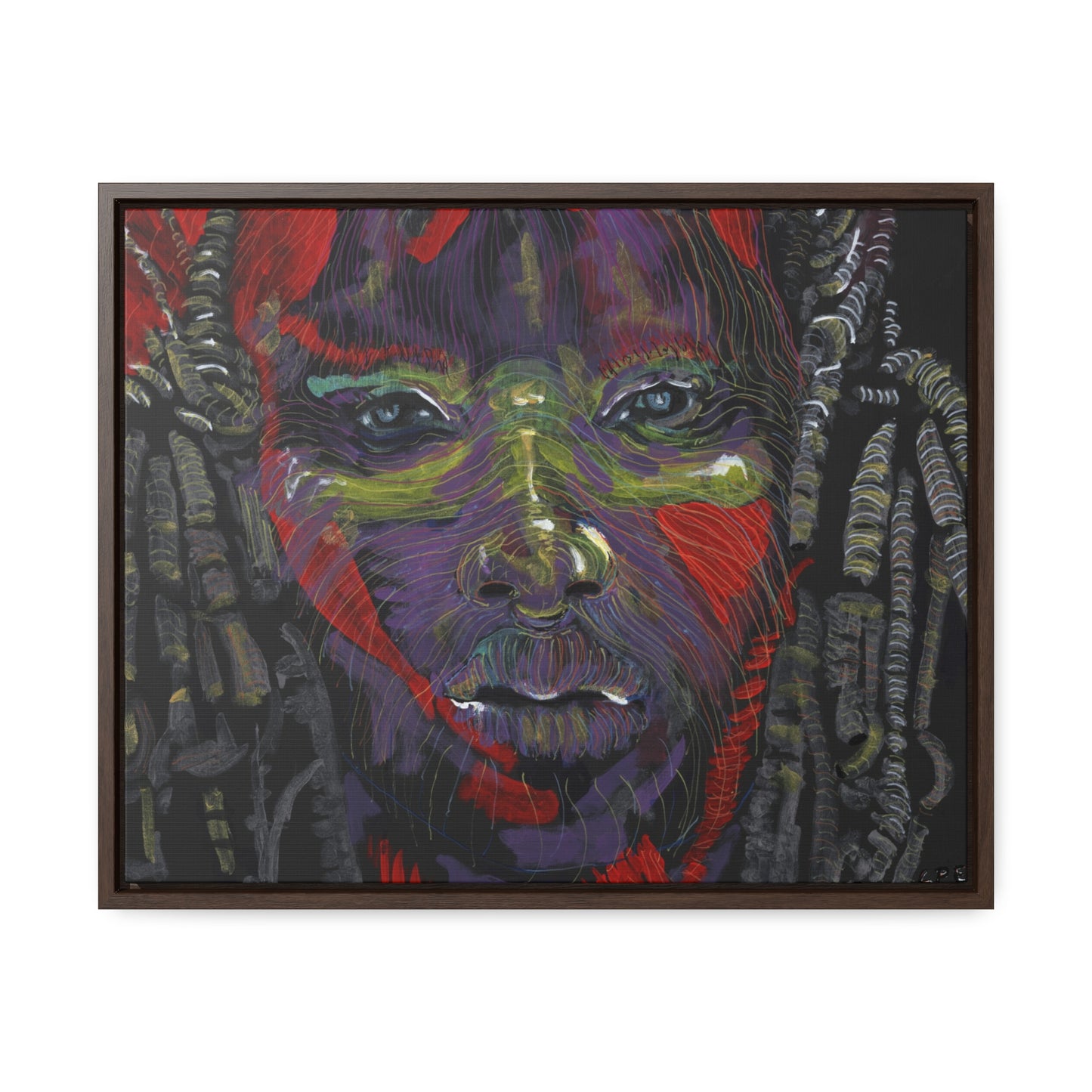 The Warrior - Framed Canvas Print