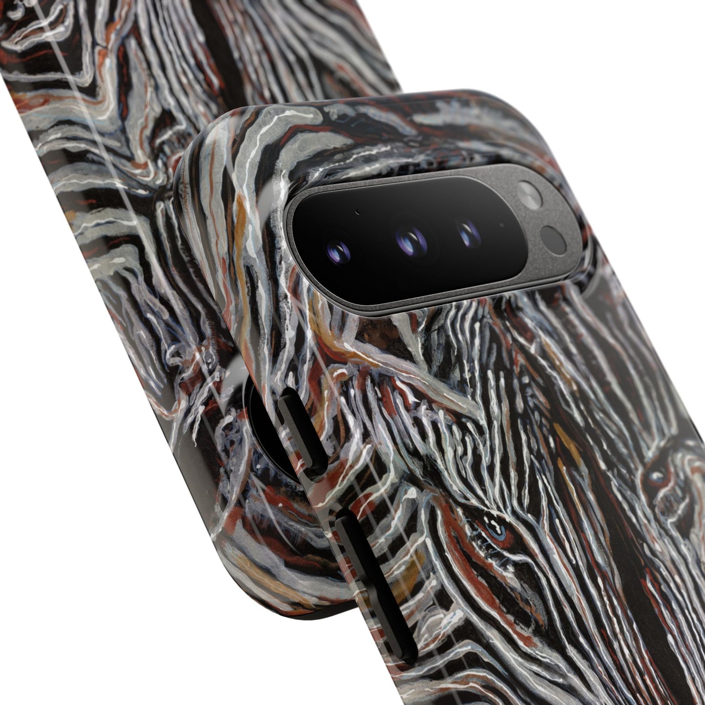 Artistic Zebra Phone Case Twin Zebra Image- Tough Protection for Wildlife Lovers